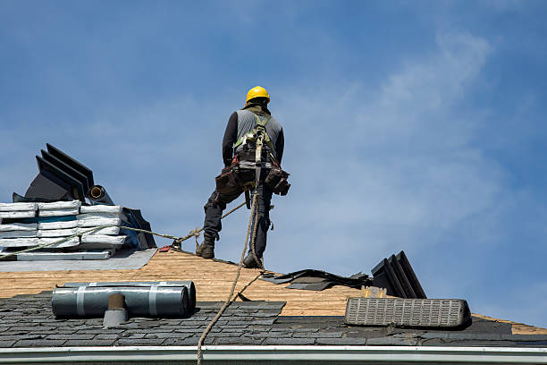 Professional Roofing technician working in Cambridge, MN
